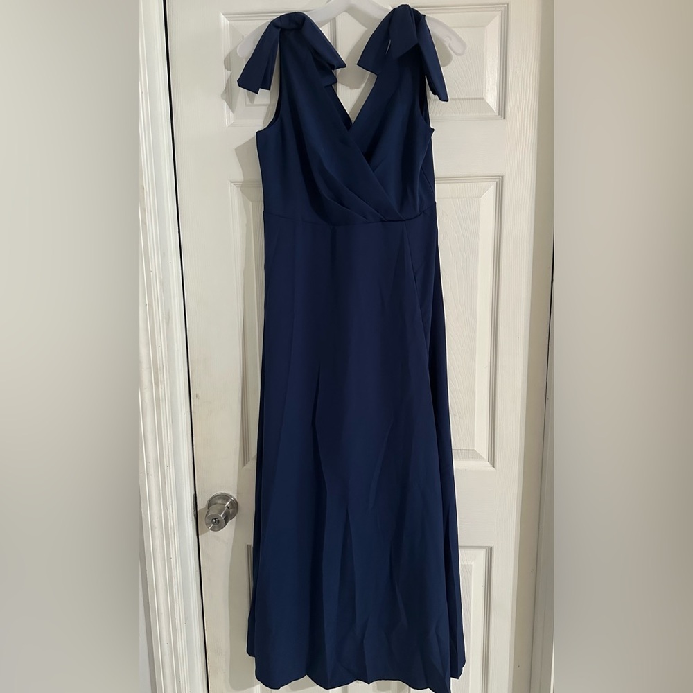 Others Follow Strapless Navy Dress